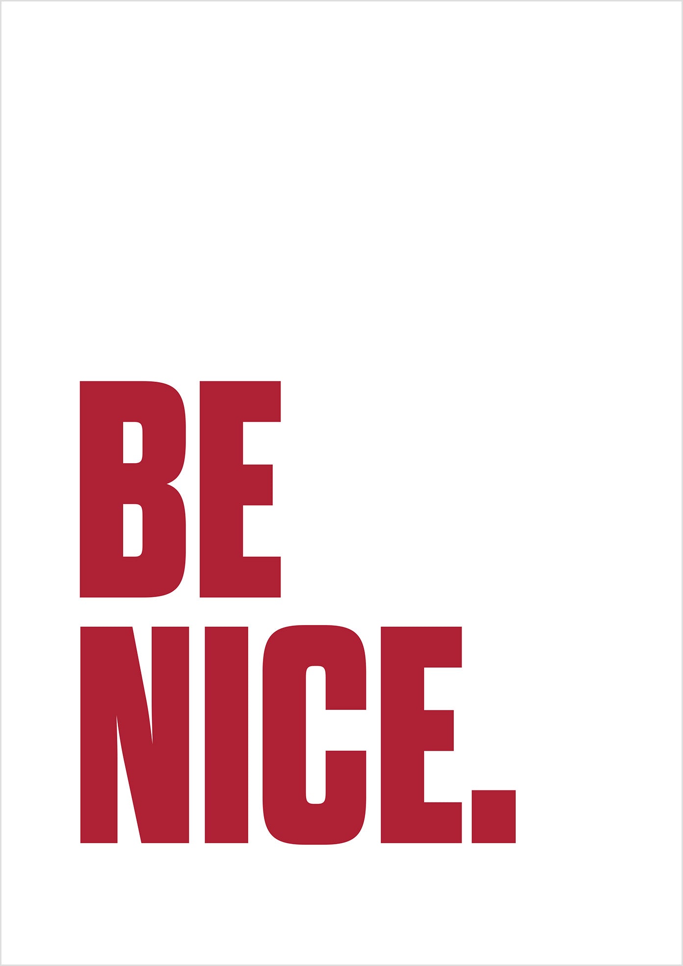 Be Nice (sans serif)