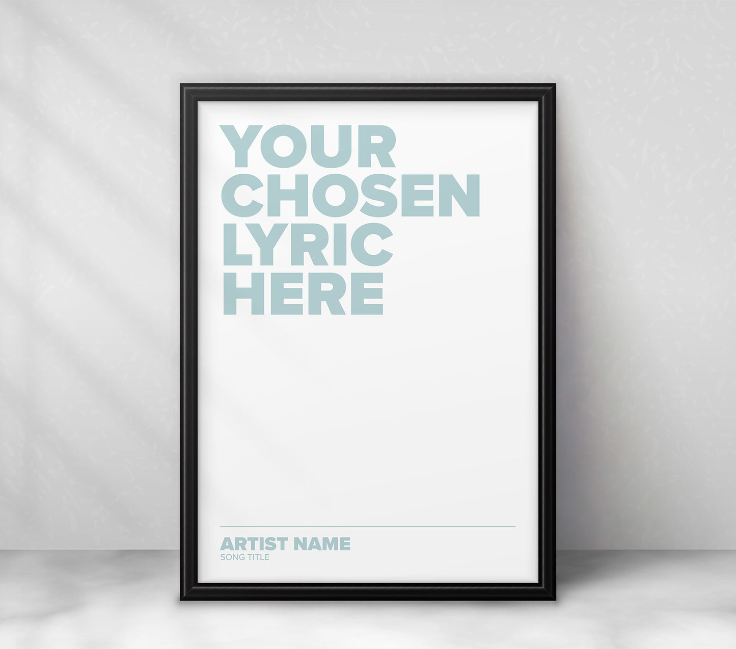 ** Choose your own Lyric **