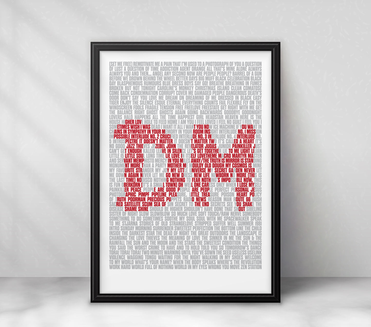 Depeche Mode Songs Art Print