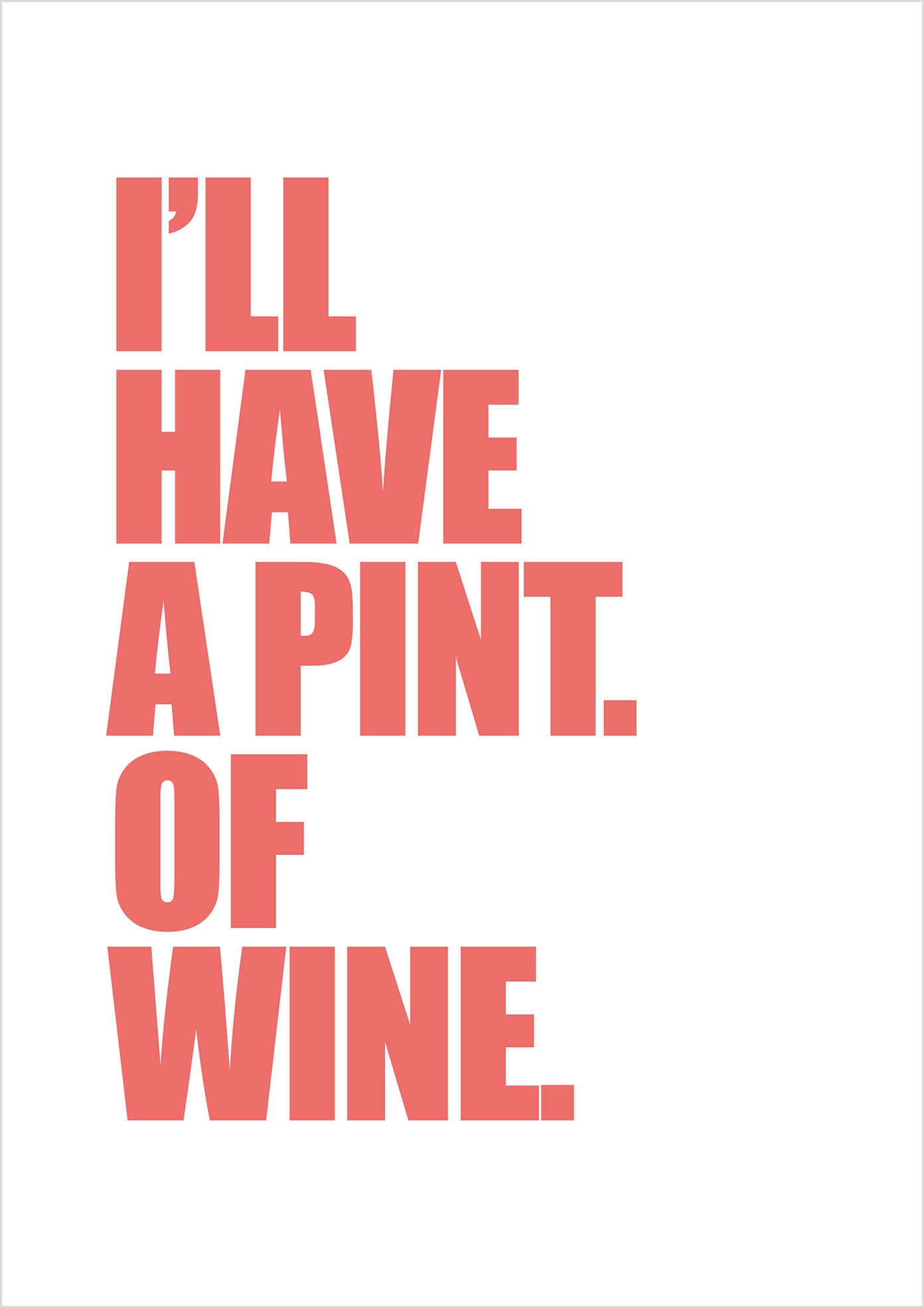 "Pint of Wine" (sans-serif)