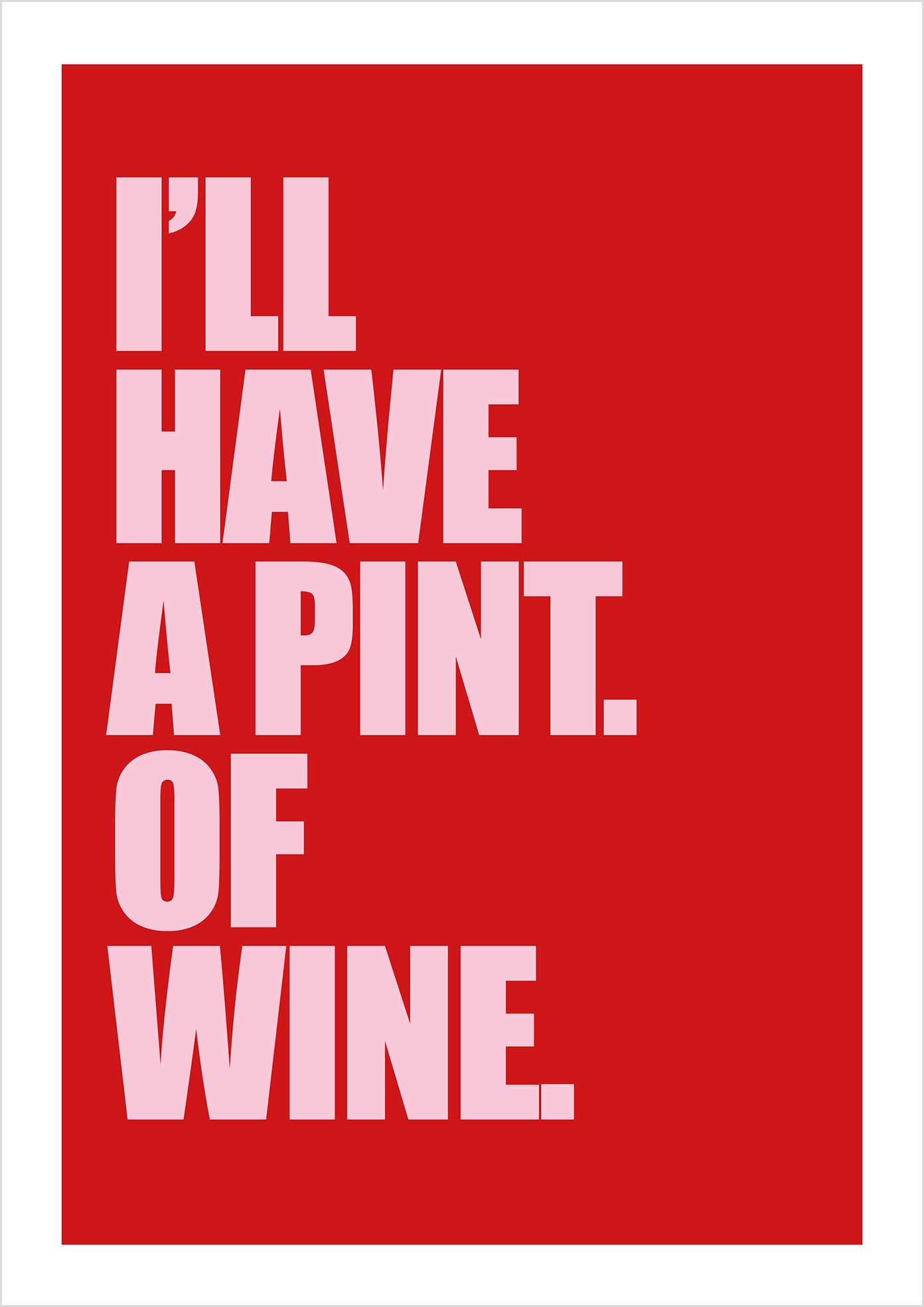 "Pint of Wine" (sans-serif)