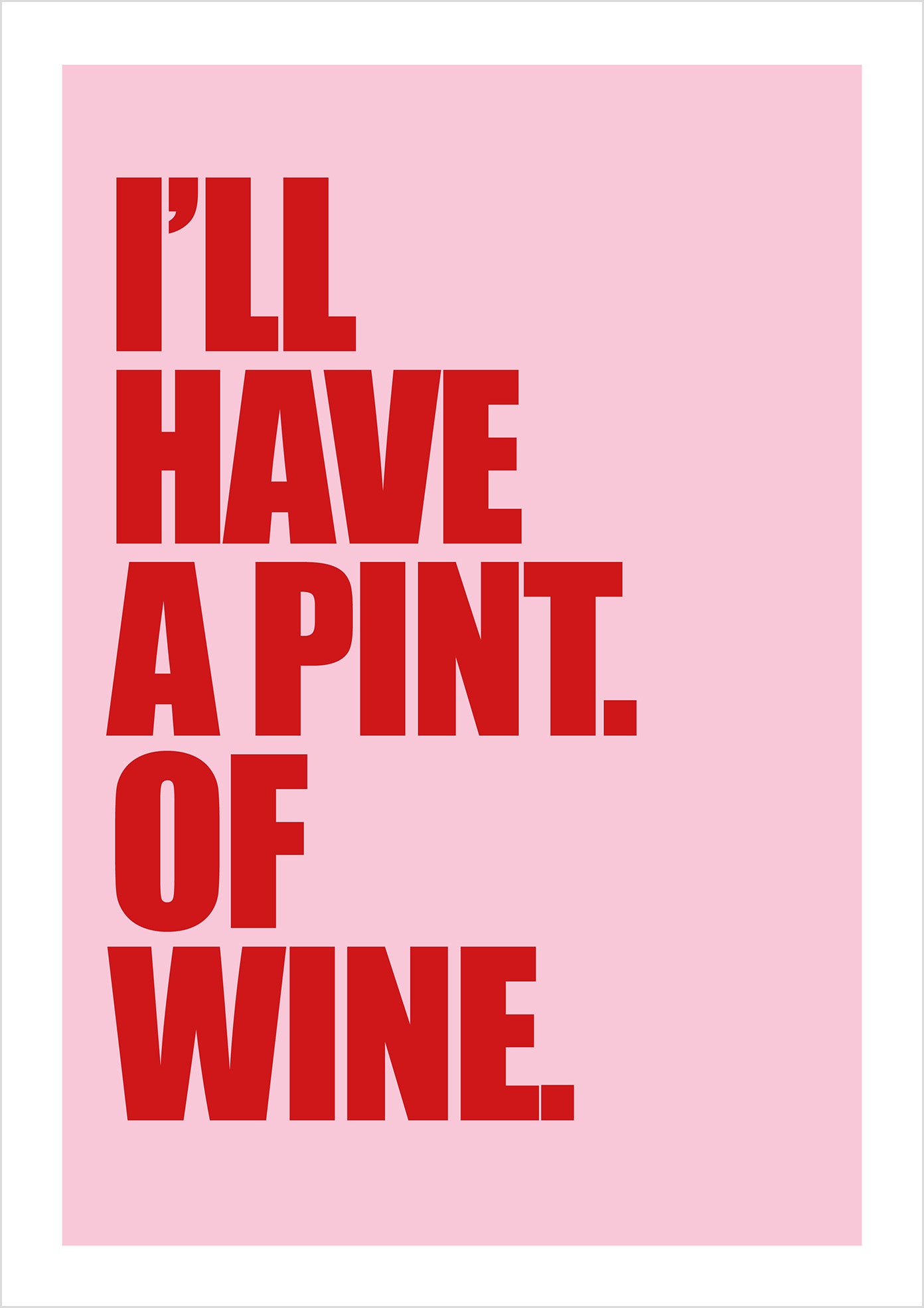 "Pint of Wine" (sans-serif)