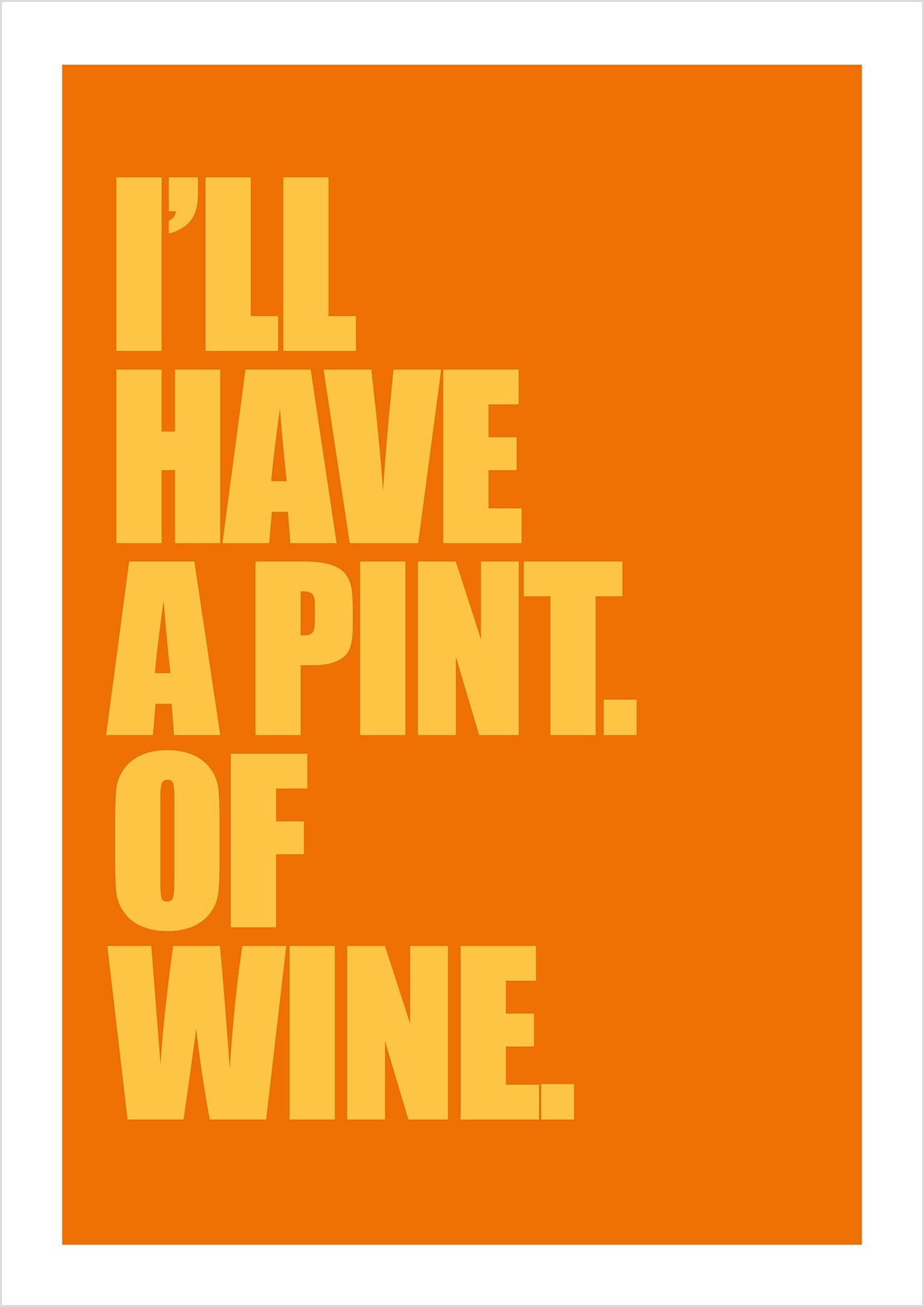 "Pint of Wine" (sans-serif)