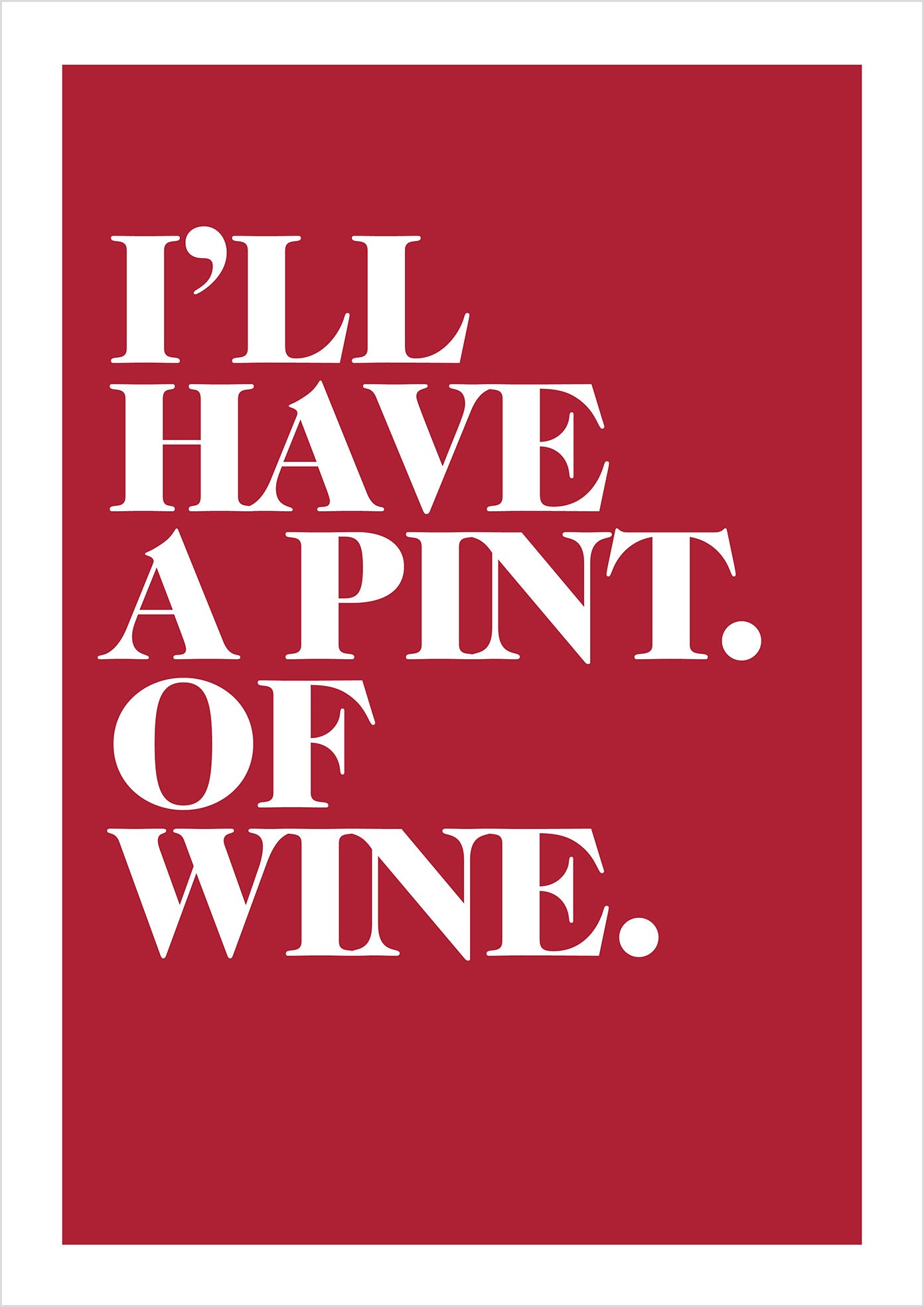 "Pint of Wine" (serif)