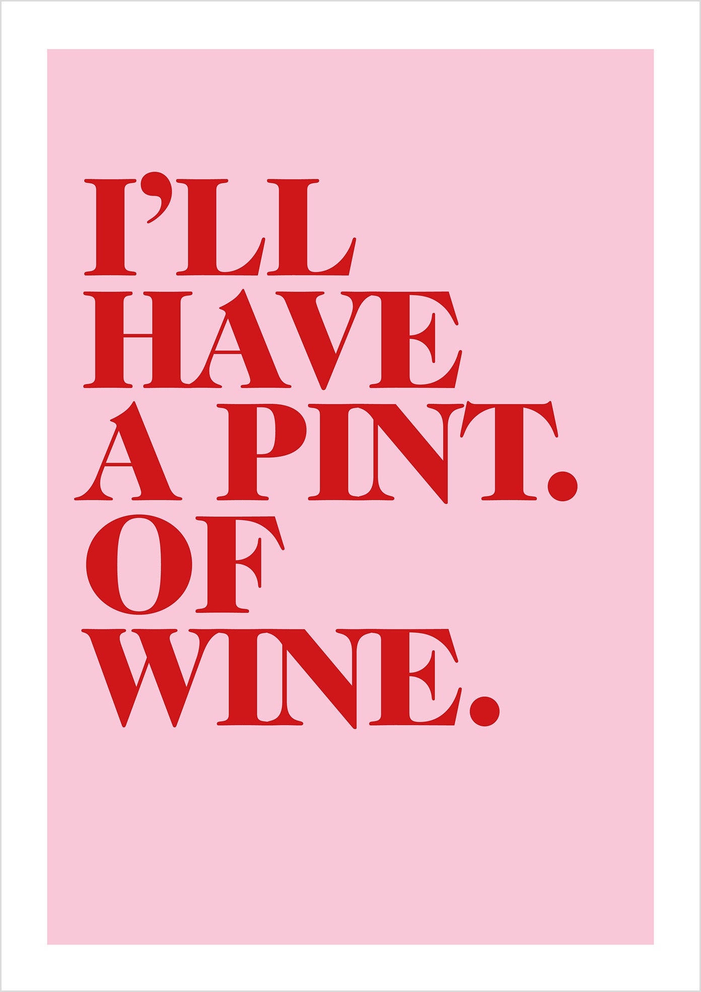 "Pint of Wine" (serif)