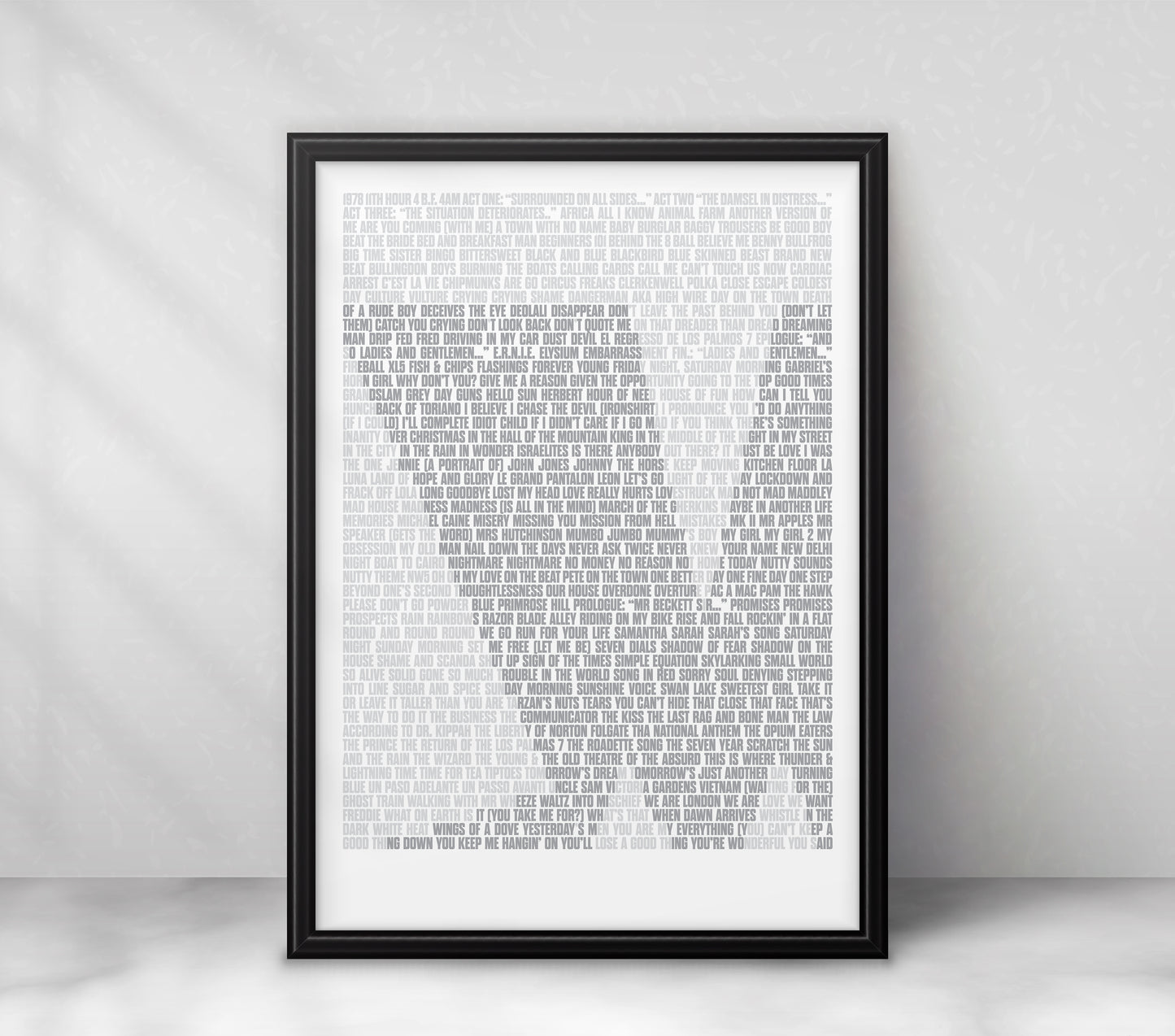 Madness Songs Art Print