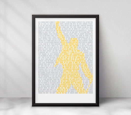 Queen Songs Art Print