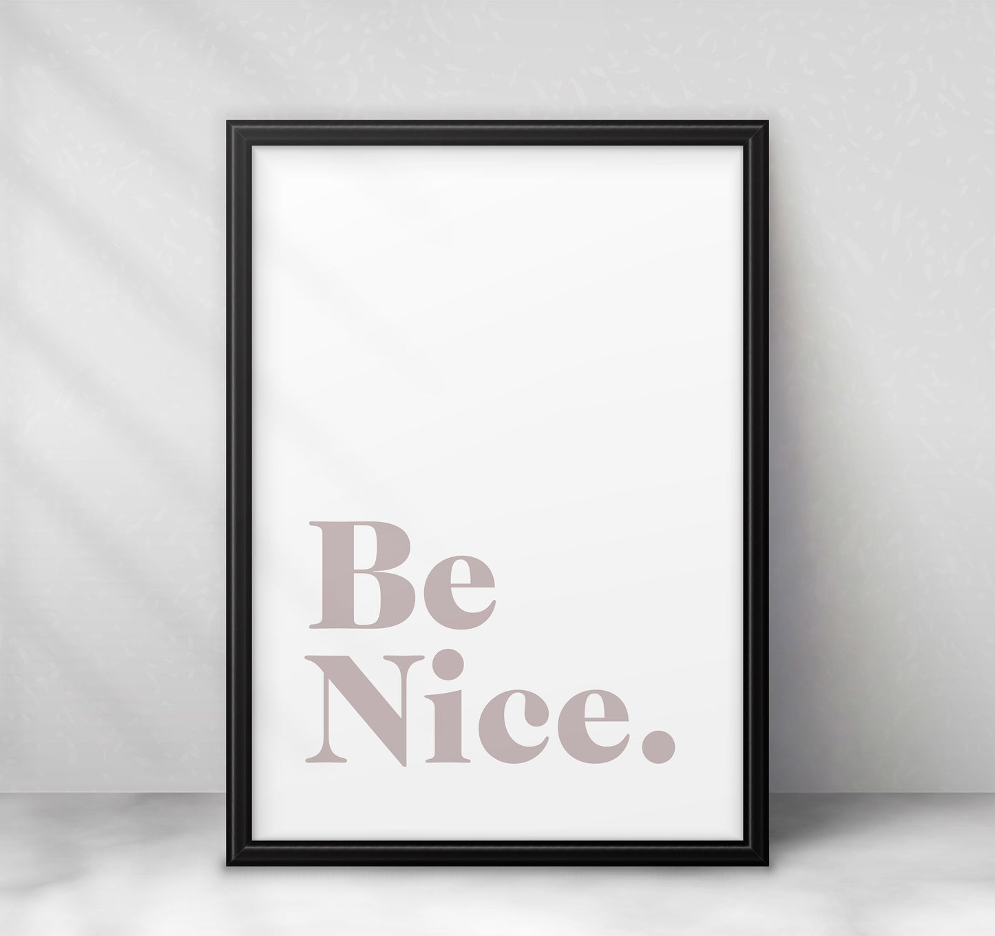 Be Nice (serif)