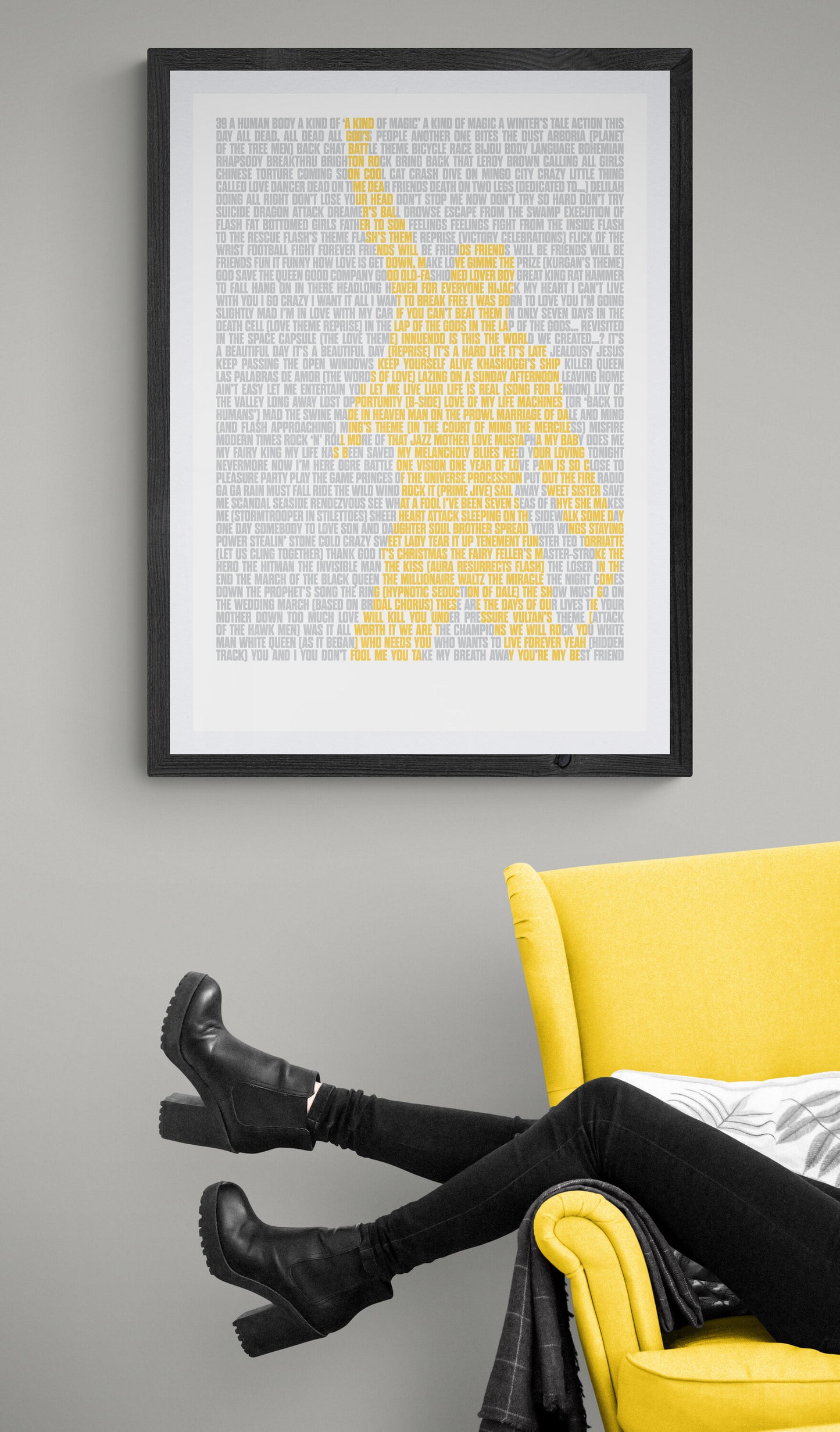 Queen Songs Art Print